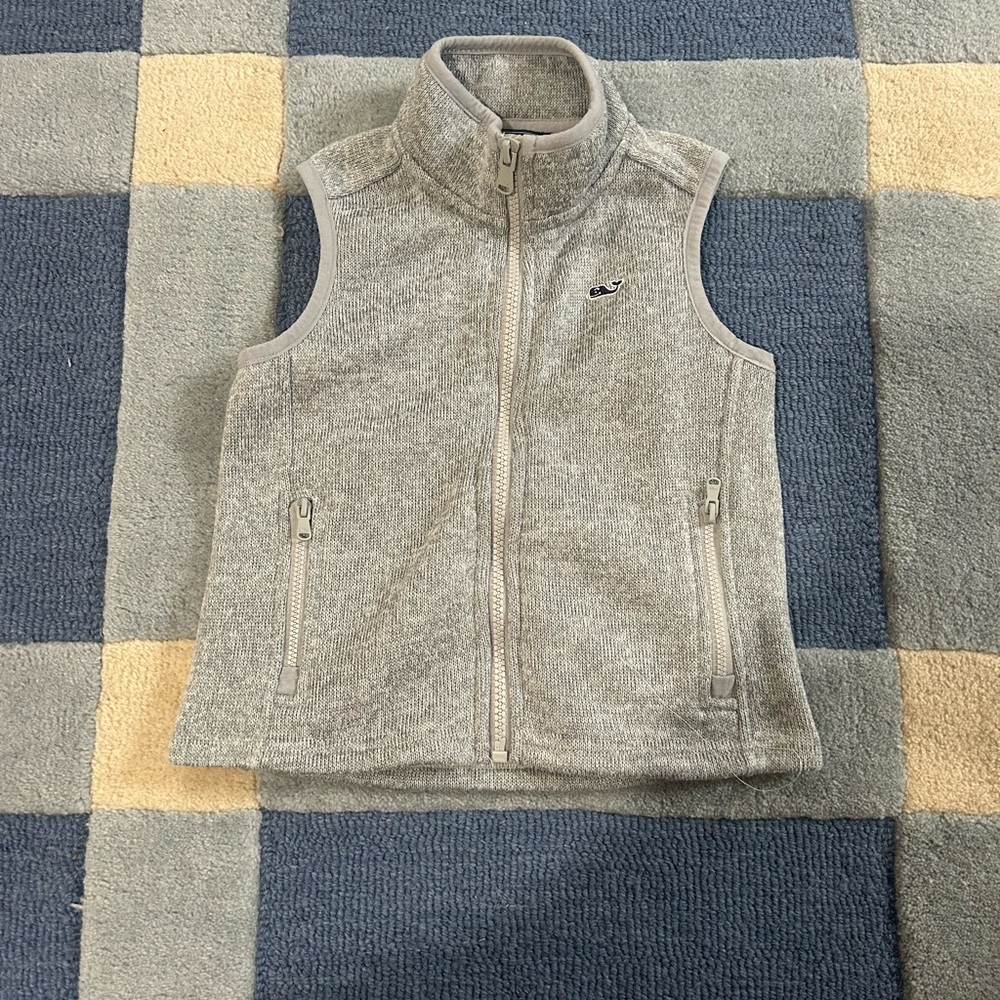 Toddler Vineyard Vines Heather Gray Zip-Up Vest - 3T
